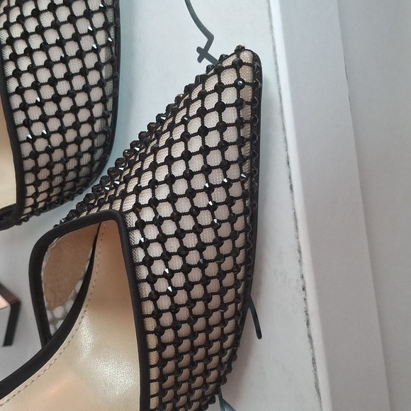 Betsy Johnson Mesh Beaded 'SB-JAD' heels NEW w Box - Picture 5 of 6
